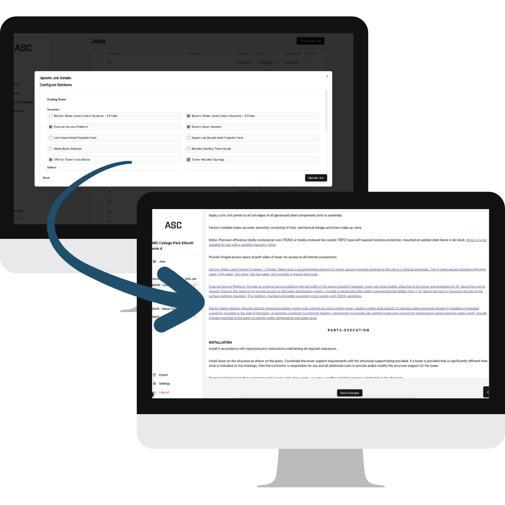 Real-time construction progress tracking interface